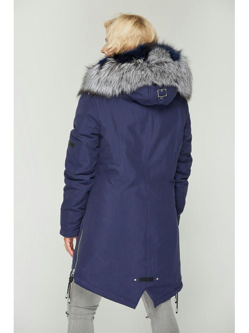 Зимняя парка синяя — изображение 5