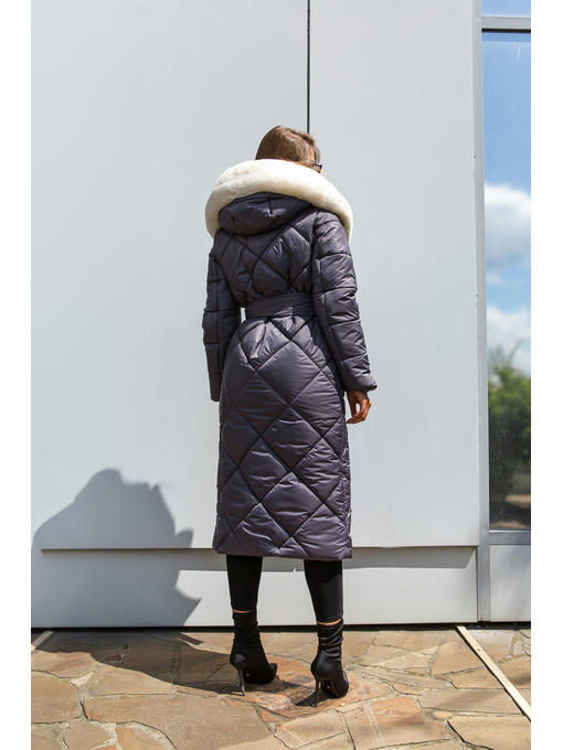 Зимнее пальто серое — изображение 3