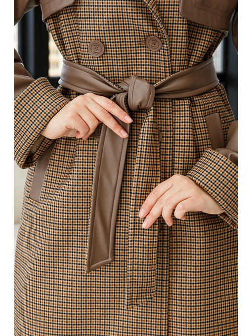 Демисезонное Пальто капучино — изображение 5