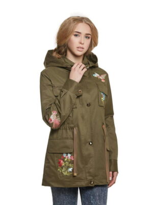 Демисезонная парка хаки