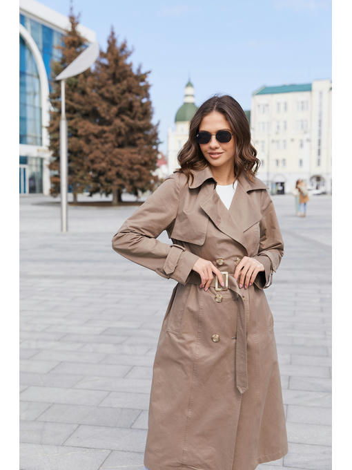 Демисезонный тренч капучино — изображение 3