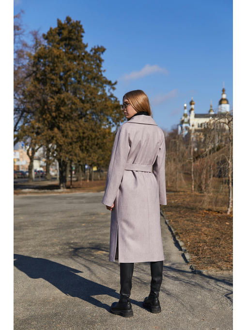 Демисезонное Пальто сирень — изображение 3