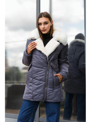 Зимняя куртка серая