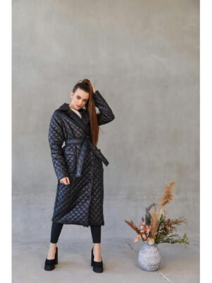 Демисезонный плащ черный