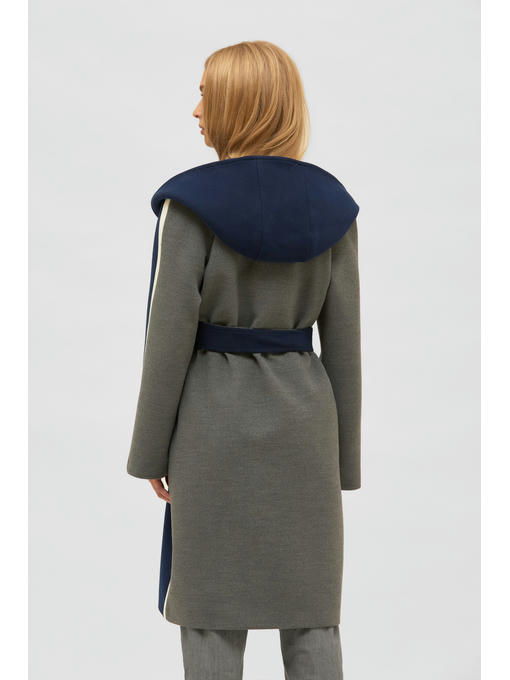 Демисезонное пальто синее — изображение 3