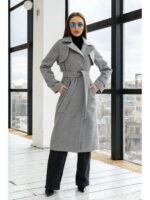 Демисезонное Пальто светло-серое