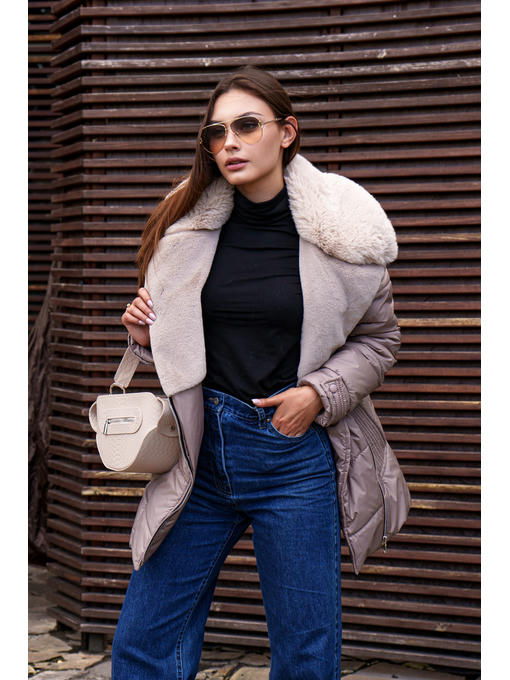 Зимняя куртка капучино — изображение 4