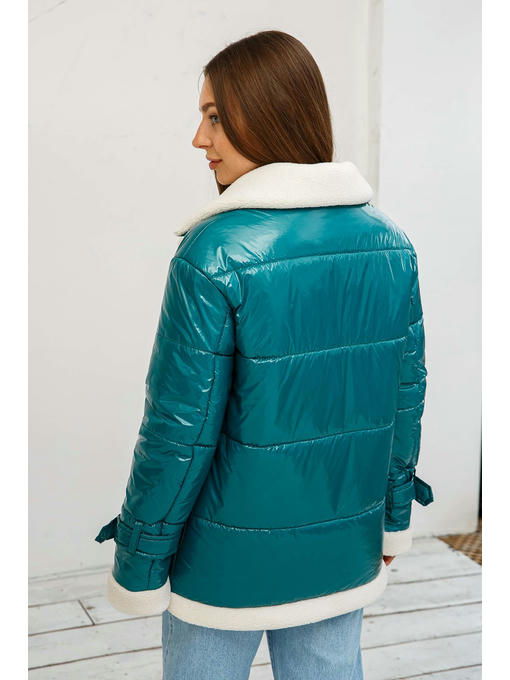 Демисезонная Куртка бирюза — изображение 4