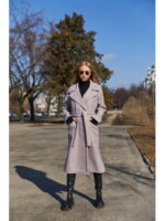 Демисезонное Пальто сирень