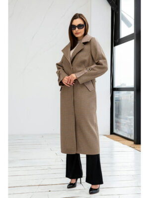 Демисезонное пальто капучино