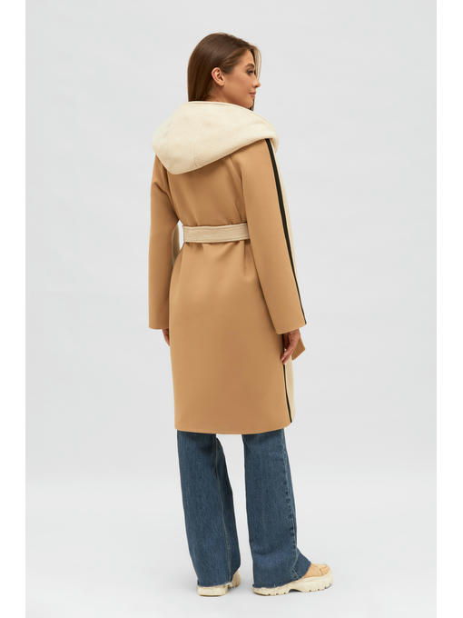 Демисезонное пальто бежевое — изображение 4