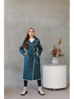 Демисезонный плащ зеленый