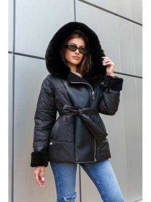 Зимняя куртка черная + черная