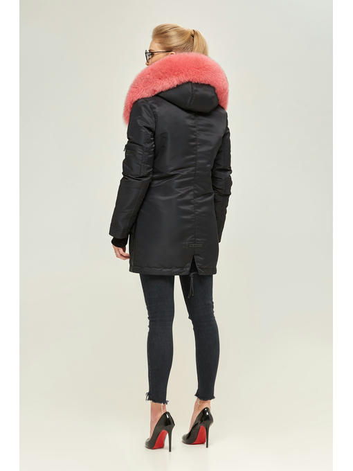 Зимняя парка черная + розовая — изображение 4