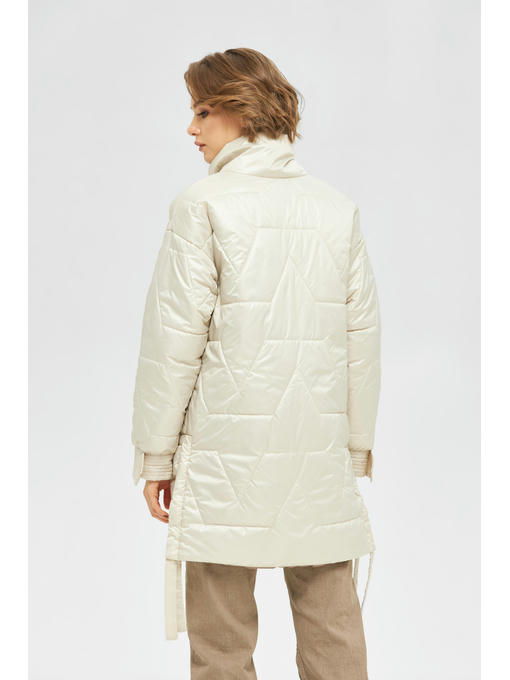 Демисезонная куртка молоко + капучино — изображение 2