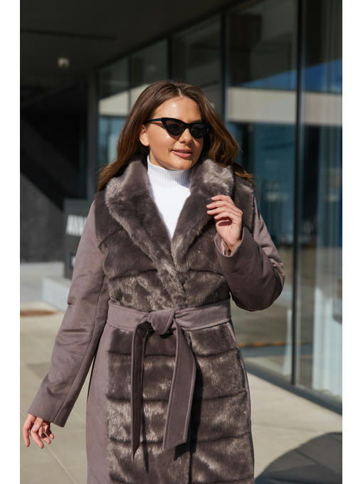 Зимнее пальто капучино — изображение 6