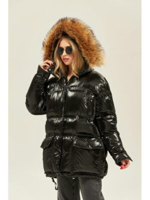 Зимняя куртка черная