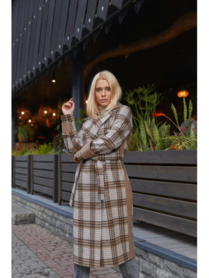 Демисезонное пальто капучино