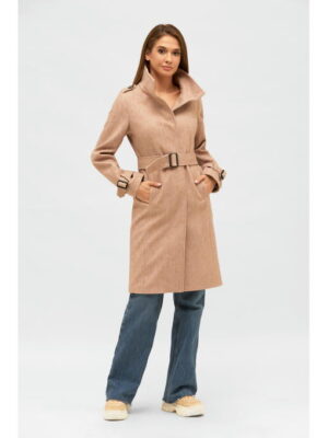 Демисезонное пальто бежевое