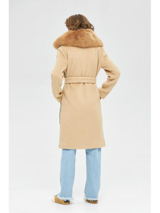 Зимнее пальто бежевое — изображение 3