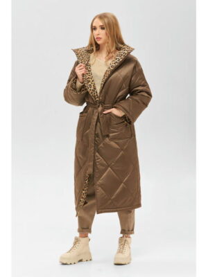 Зимний плащ шоколад