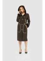 Зимняя дубленка Шоколад