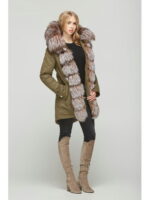 Зимняя парка хаки