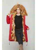 Парка красная + рыжий