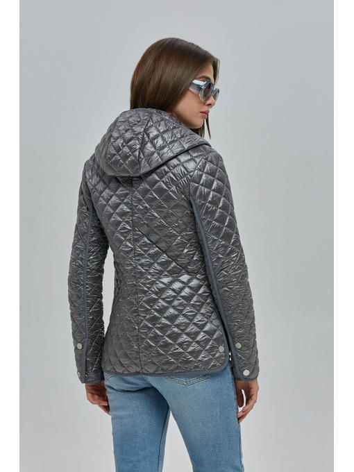 Демисезонная куртка серая — изображение 5