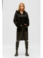 Дубленка черная