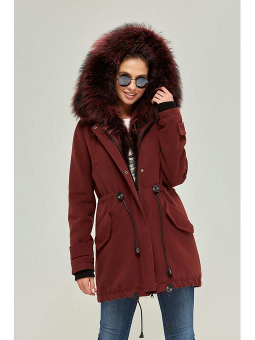 Зимняя парка бордо — изображение 2
