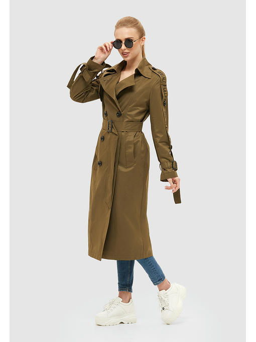Демисезонный тренч хаки — изображение 2
