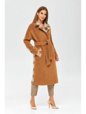 Демисезонное пальто рыжее