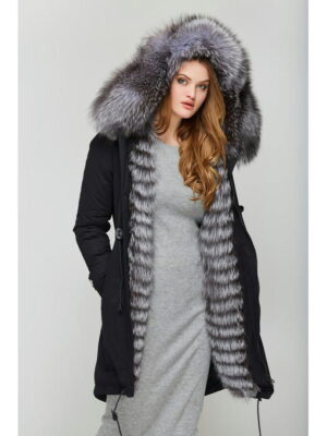 Зимняя парка черная