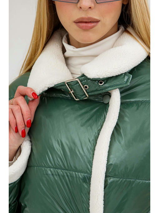 Демисезонная Куртка зеленая — изображение 4