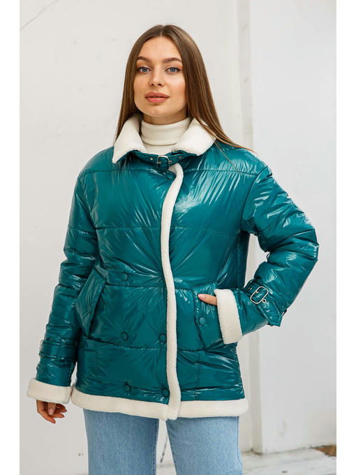 Демисезонная Куртка бирюза — изображение 3