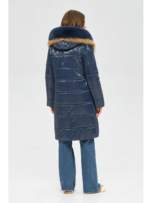 Зимний пуховик синий — изображение 3