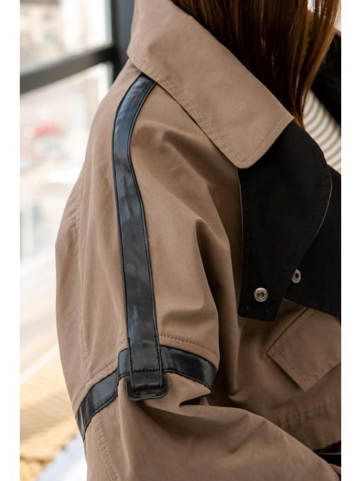 Демисезонный тренч капучино + капучино — изображение 5