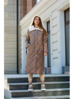 Зимнее пальто капучино