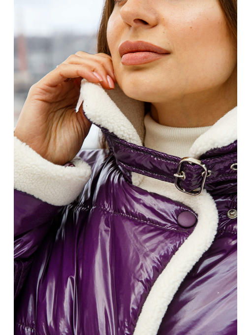 Демисезонная Куртка фиолетовая — изображение 6