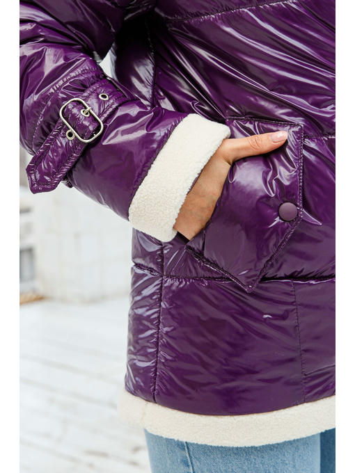 Демисезонная Куртка фиолетовая — изображение 5