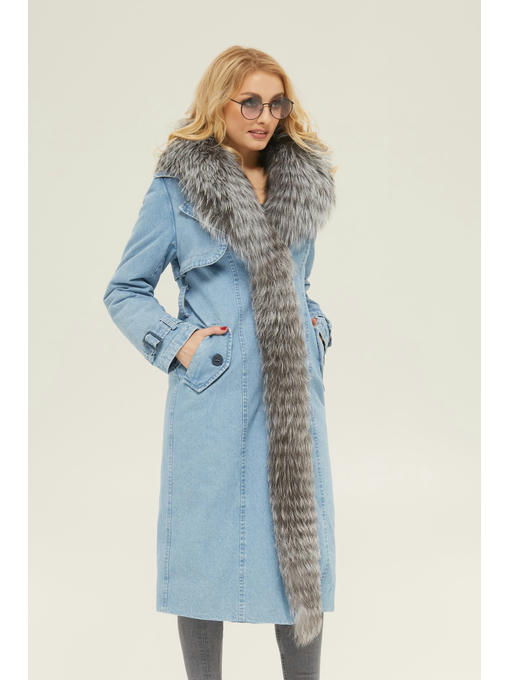 Зимний плащ голубой — изображение 2