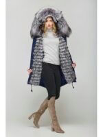 Зимняя парка синий