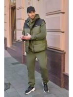 Теплый мужской костюм тройка