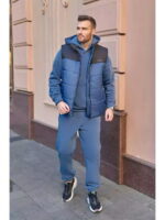 Теплый мужской костюм тройка