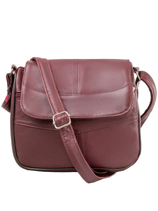 Женская кожаная мини-почтальонка TUNONA — изображение 3