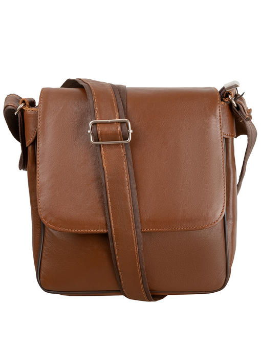 Мужская кожаная сумка-почтальонка TUNONA — изображение 3