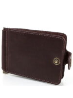 Зажим для купюр мужской кожаный