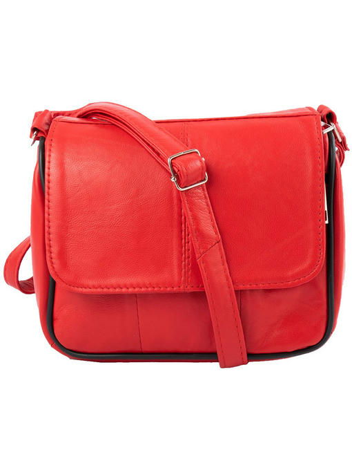 Женская кожаная мини-почтальонка TUNONA — изображение 3