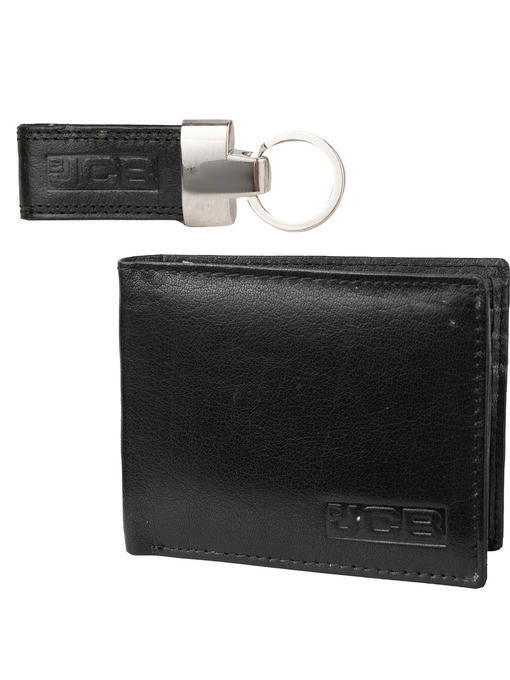 Набор мужской кожаный кошелек и брелок JCB — изображение 3